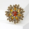 image:imageVintage Crystal Rhinestone Flowershaped Sunflower Brooch Pin AccessoriesD blue