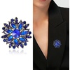 image:imageVintage Crystal Rhinestone Flowershaped Sunflower Brooch Pin AccessoriesD brown