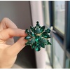 image:imageVintage Crystal Rhinestone Flowershaped Sunflower Brooch Pin Accessoriesblue