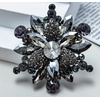 image:imageVintage Crystal Rhinestone Flowershaped Sunflower Brooch Pin Accessoriesgrey