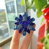 image:imageVintage Crystal Rhinestone Flowershaped Sunflower Brooch Pin Accessoriesred