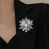 image:imageVintage Crystal Rhinestone Flowershaped Sunflower Brooch Pin Accessorieswhite