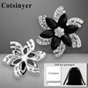 image:imageVintage Flower Brooch for WomenBlack