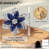image:imageVintage Flower Brooch for WomenNavyBlue