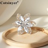 image:imageVintage Flower Brooch for WomenWhiteGold