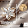 image:imageVintage Flower Brooch for WomenWhiteGold