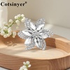 image:imageVintage Flower Brooch for WomenWhiteSilver