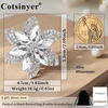 image:imageVintage Flower Brooch for WomenWhiteSilver