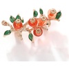 image:imageWCRAZYE Pearl Flower Brooches Pin for Women Girls Gold Plated Fashion Elegant Green Leaf Botanical Floral Lapel Brooch Dress Accessories Cute Wedding Valentines Day Birthday Jewelry Gift SouvenirFlower Brooch 3