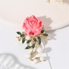 image:imageWCRAZYE Pearl Flower Brooches Pin for Women Girls Gold Plated Fashion Elegant Green Leaf Botanical Floral Lapel Brooch Dress Accessories Cute Wedding Valentines Day Birthday Jewelry Gift SouvenirFlower Brooch 2