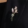 image:imageWCRAZYE Pearl Flower Brooches Pin for Women Girls Gold Plated Fashion Elegant Green Leaf Botanical Floral Lapel Brooch Dress Accessories Cute Wedding Valentines Day Birthday Jewelry Gift SouvenirFlower Brooch 4