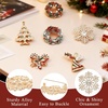 image:imageYowivon Christmas Brooch Pins for Women Fashion Crystal Rhinestone Sparkling Vintage Christmas Holiday Acessories Jewelry Pin Gift for Her Christmas Tree Wreath Snowflake Angel Candy CaneSnowflake