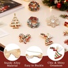 image:imageYowivon Christmas Brooch Pins for Women Fashion Crystal Rhinestone Sparkling Vintage Christmas Holiday Acessories Jewelry Pin Gift for Her Christmas Tree Wreath Snowflake Angel Candy CaneAngel