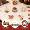 image:imageYowivon Christmas Brooch Pins for Women Fashion Crystal Rhinestone Sparkling Vintage Christmas Holiday Acessories Jewelry Pin Gift for Her Christmas Tree Wreath Snowflake Angel Candy CaneWreath
