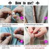 image:imageZLMCUJE 10 Sets Pearl Buttons No Sew Buttons Pearl Brooch Pins Fixed Pins No Tool Removable Reusable for Shirt Blouse Dress Sweater Shawlfor Women 10mmMixed Size