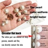 image:imageZLMCUJE 10 Sets Pearl Buttons No Sew Buttons Pearl Brooch Pins Fixed Pins No Tool Removable Reusable for Shirt Blouse Dress Sweater Shawlfor Women 10mmMixed Size