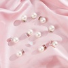 image:imageZLMCUJE 10 Sets Pearl Buttons No Sew Buttons Pearl Brooch Pins Fixed Pins No Tool Removable Reusable for Shirt Blouse Dress Sweater Shawlfor Women 10mm10mm039inch