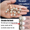 image:imageZLMCUJE 10 Sets Pearl Buttons No Sew Buttons Pearl Brooch Pins Fixed Pins No Tool Removable Reusable for Shirt Blouse Dress Sweater Shawlfor Women 10mm12mm047inch