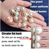 image:imageZLMCUJE 10 Sets Pearl Buttons No Sew Buttons Pearl Brooch Pins Fixed Pins No Tool Removable Reusable for Shirt Blouse Dress Sweater Shawlfor Women 10mm14mm055inch