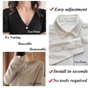 image:imageZLMCUJE 10 Sets Pearl Buttons No Sew Buttons Pearl Brooch Pins Fixed Pins No Tool Removable Reusable for Shirt Blouse Dress Sweater Shawlfor Women 10mmMixed Size