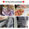 image:imageZLMCUJE 10 Sets Pearl Buttons No Sew Buttons Pearl Brooch Pins Fixed Pins No Tool Removable Reusable for Shirt Blouse Dress Sweater Shawlfor Women 10mm12mm047inch