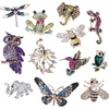 image:image12 Pcs Brooches and Pins for Women Bulk Set Rhinestone Broches Pin Crystal Vintage Brooch Retro Pin Broches Para Ropa De Mujer Gifts for Women Girls