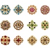 image:image1236 Pieces Wedding Bouquet Brooches for Women Fashion Rhinestone Bulk Flower Brooch Pins for CraftsMulticolor12pcs