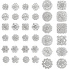 Silver-36pcs