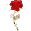 image:imageBrooch Pin for Women Rhinestone Peacock Crystal Delicate Animal Brooch Lapel Pins Girls Fashion Jewelry Gift for Christmas Brooch Birthday Jewelry GiftRed Rose
