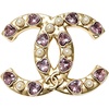 image:imageBrooch Pin with Pink Heart Crystals and Faux Pearls