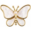 image:imageButterfly Pearl Shell Brooch Pin For Women Vest Blazer Suit Jacket Pearl Shell Butterfly Clothing Decorative Jewelry Accessory Elegant Lapel Brooch For Women Girls Backpack Hat Decoration White Rhinestone Suit Pins Feminine Corsage Jewelry Accessories Minimalist Gift