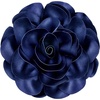 image:imageCicy Bell Womens 75 Extra Large Satin Rose Brooch PinNavy