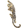 image:imageClimbing Black Spots Leopard Brooch Pin Crystal Big Cat Animal Breastpin Badge Jewelry for Men Women