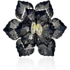 image:imageCrystal Flower Brooch Pin for Women Dress Suit Bag Hat Broochs Pins Christmas Brooch Pin Wedding Party Birthday Dance Jewelry AccessoriesBlack Flower Brooch pin