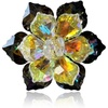 image:imageCrystal Flower Brooch Pin for Women Dress Suit Bag Hat Broochs Pins Christmas Brooch Pin Wedding Party Birthday Dance Jewelry AccessoriesBlackYellow Crystal Brooch Pin