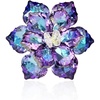 Purple Flower Brooch Pin A
