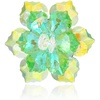 Yellow+Green Crystal Brooch Pin