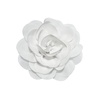 image:imageDainty Chiffon Fabric Flower Small Brooch for Women Elegant 3D Rose Floral Hair Clip Lapel Pins for Dresses Suit Holiday Party Dance Banquet Clothing Accessory Jewelry 85mm Teal BlueWhite