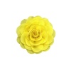 image:imageDainty Chiffon Fabric Flower Small Brooch for Women Elegant 3D Rose Floral Hair Clip Lapel Pins for Dresses Suit Holiday Party Dance Banquet Clothing Accessory Jewelry 85mm Teal BlueYellow