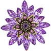 Purple Flower Brooch Pin