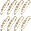 image:imageMECCANIXITY Pearl Brooch Pins Decorative Sweater Safety Pin BroochWhiteGold