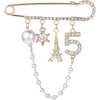 image:imageNumber 5 Lapel Brooches and Pins Designer Brooches for Women Vintage Gold Pins and Brooch Imitating Pearl Rhinestone Brooch Pin Fashion Lapel Pin for Wedding Banquet Jewelry GiftNumber 5
