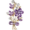 image:imagePurple Brooches for Women Purple Brooch Vintage Floral Brooch for Women