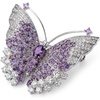 image:imagePurple Butterfly Brooches for WomenCrystal Brooches Pins Elegant Rhinestone Brooch Sweater Dress Shawl Accessories Birthday Party Christmas Wedding Winter Jewelry