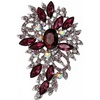 image:imageRhinestone Flower Brooch Pin for Women Sparkly Crystal for Wedding BridalPurple