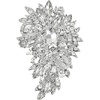 image:imageRhinestone Flower Brooch Pin for Women Sparkly Crystal for Wedding BridalSilver