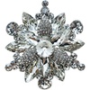 image:imageVintage Crystal Rhinestone Flowershaped Sunflower Brooch Pin Accessorieswhite