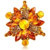 image:imageVintage Crystal Rhinestone Flowershaped Sunflower Brooch Pin Accessoriesyellow