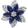 image:imageVintage Flower Brooch for WomenNavyBlue