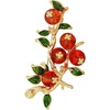 image:imageWCRAZYE Pearl Flower Brooches Pin for Women Girls Gold Plated Fashion Elegant Green Leaf Botanical Floral Lapel Brooch Dress Accessories Cute Wedding Valentines Day Birthday Jewelry Gift SouvenirFlower Brooch 3